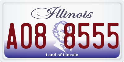 IL license plate A088555