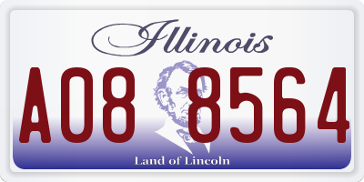 IL license plate A088564