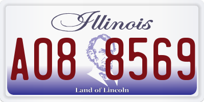 IL license plate A088569