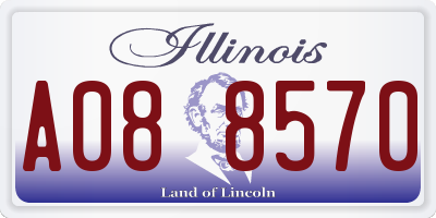 IL license plate A088570