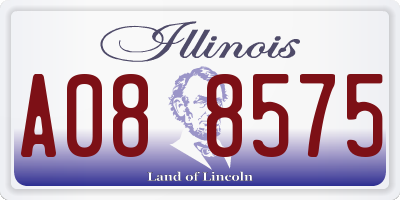 IL license plate A088575