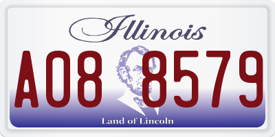IL license plate A088579