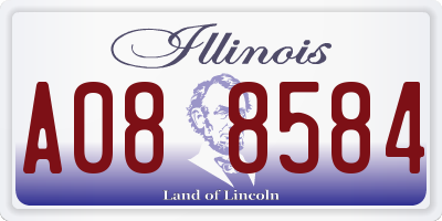 IL license plate A088584