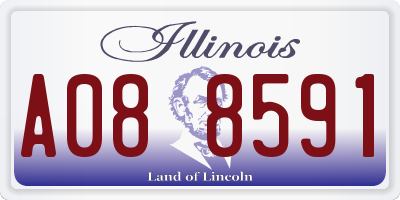 IL license plate A088591