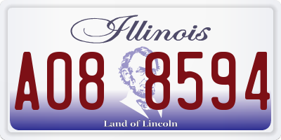 IL license plate A088594