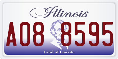 IL license plate A088595