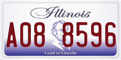 IL license plate A088596