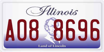 IL license plate A088696