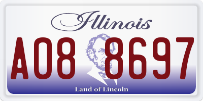 IL license plate A088697