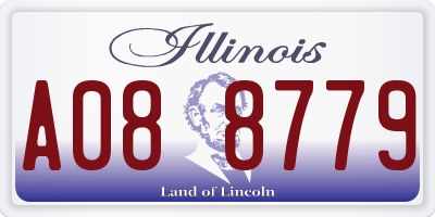 IL license plate A088779