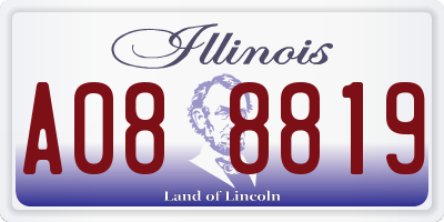 IL license plate A088819