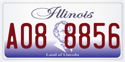 IL license plate A088856