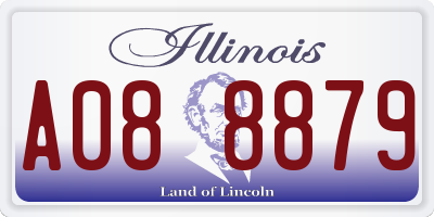 IL license plate A088879