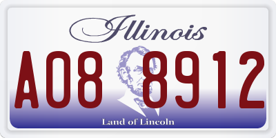 IL license plate A088912