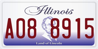IL license plate A088915