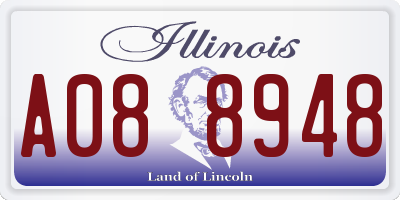 IL license plate A088948