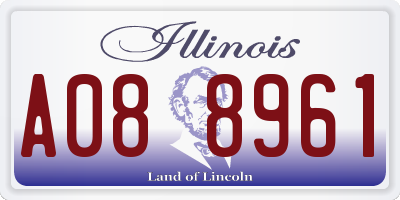 IL license plate A088961