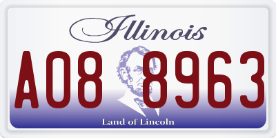 IL license plate A088963