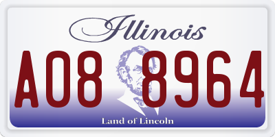 IL license plate A088964