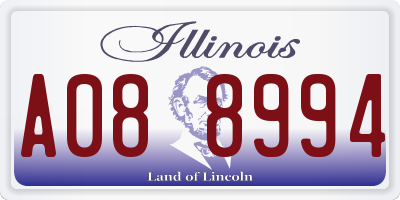 IL license plate A088994