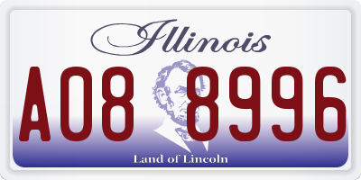 IL license plate A088996