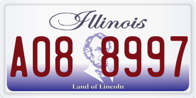 IL license plate A088997