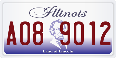 IL license plate A089012