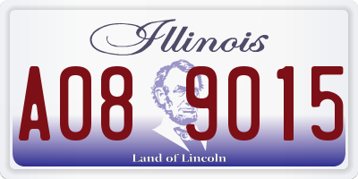 IL license plate A089015