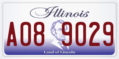 IL license plate A089029