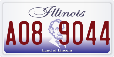 IL license plate A089044