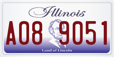IL license plate A089051