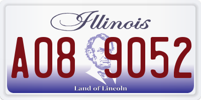 IL license plate A089052