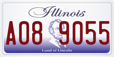 IL license plate A089055