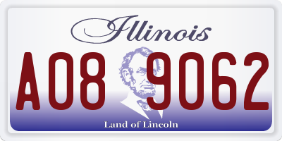 IL license plate A089062