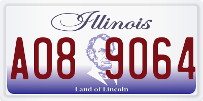 IL license plate A089064