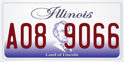 IL license plate A089066