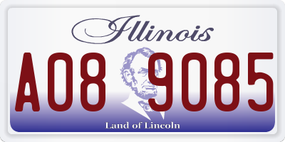 IL license plate A089085