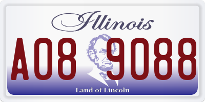 IL license plate A089088