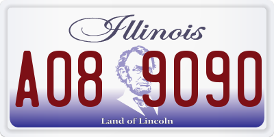 IL license plate A089090