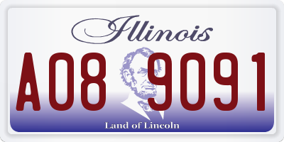IL license plate A089091