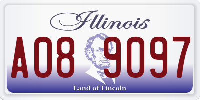 IL license plate A089097