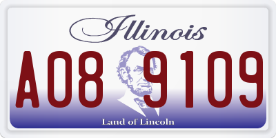 IL license plate A089109
