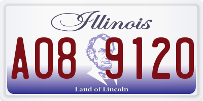 IL license plate A089120