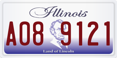 IL license plate A089121