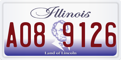 IL license plate A089126
