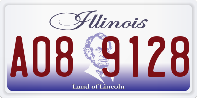 IL license plate A089128