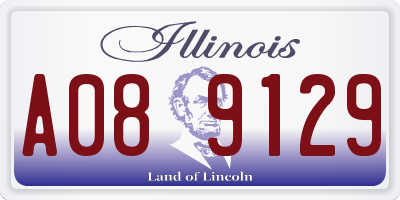 IL license plate A089129