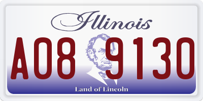 IL license plate A089130