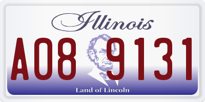 IL license plate A089131