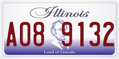 IL license plate A089132